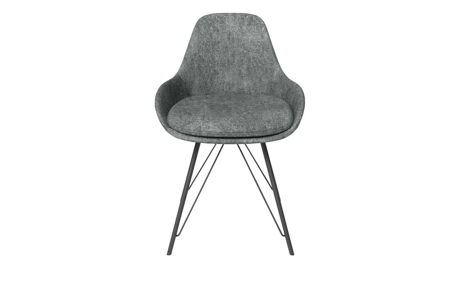 JOOP! Chenille-Schalenstuhl Wires | Anthrazit 4 JOOP! Chenille-Schalenstuhl Wires | Anthrazit – Bild 2