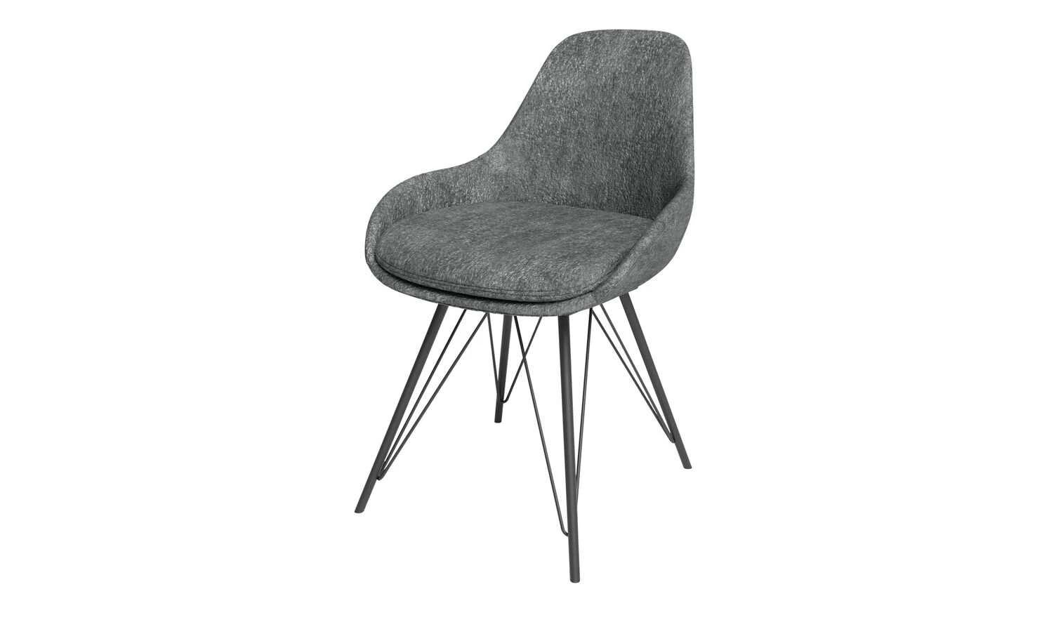 JOOP! Chenille-Schalenstuhl Wires | Anthrazit 3 JOOP! Chenille-Schalenstuhl Wires | Anthrazit