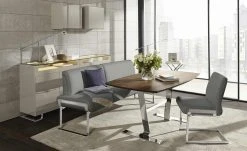 JOOP! Schwingstuhl Leder 007 | Zinn (Grau)