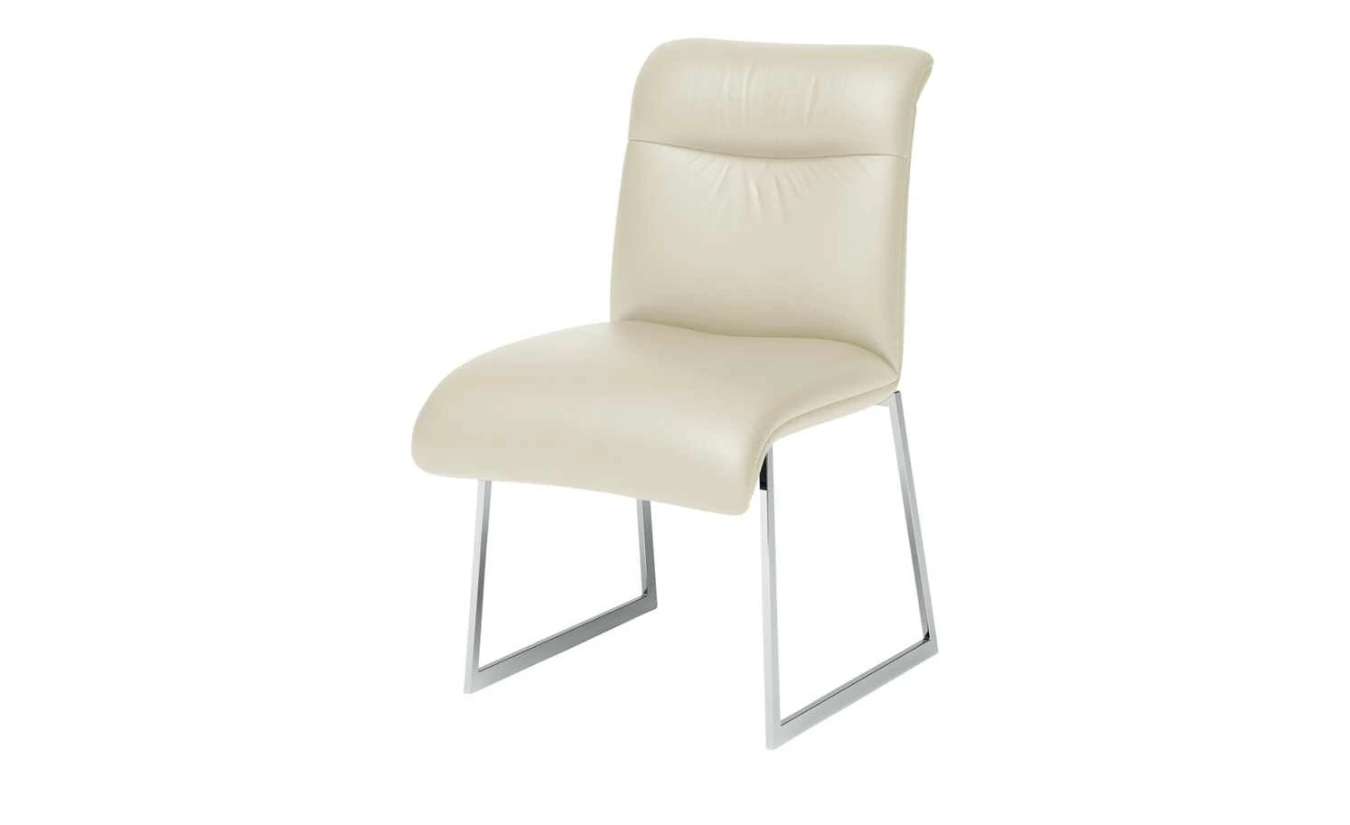 JOOP! Leder-Kufenstuhl Cubic | Perle (Creme) Nein 5 JOOP! Leder-Kufenstuhl Cubic | Perle (Creme) Nein – Bild 3