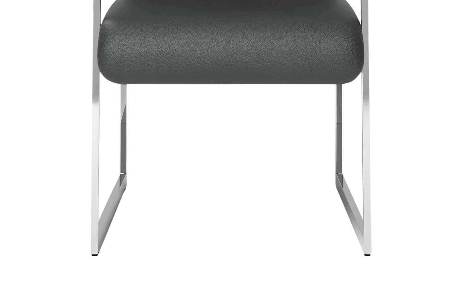 JOOP! Leder-Kufenstuhl Cubic | Schiefer (Dunkelgrau) Ja 6 JOOP! Leder-Kufenstuhl Cubic | Schiefer (Dunkelgrau) Ja – Bild 4