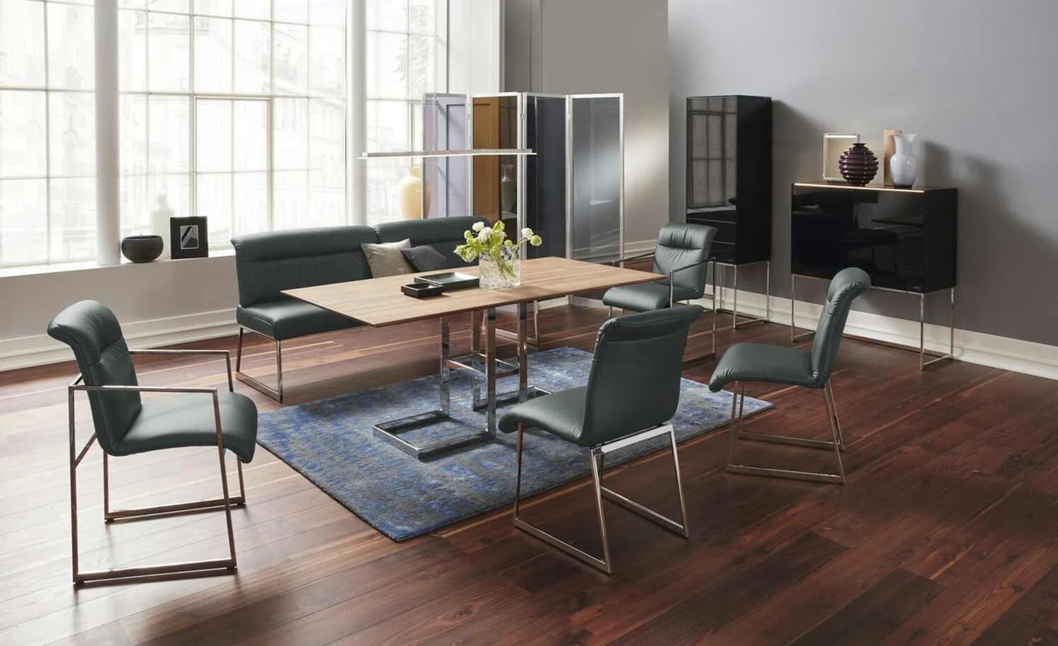 JOOP! Leder-Kufenstuhl Cubic | Schiefer (Dunkelgrau) Ja 3 JOOP! Leder-Kufenstuhl Cubic | Schiefer (Dunkelgrau) Ja