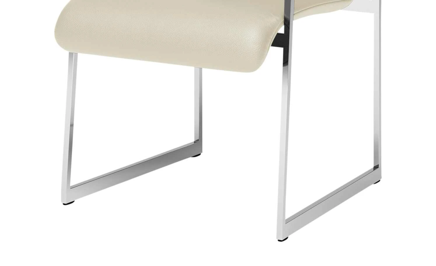 JOOP! Leder-Kufenstuhl Cubic | Perle (Creme) Ja 7 JOOP! Leder-Kufenstuhl Cubic | Perle (Creme) Ja – Bild 5