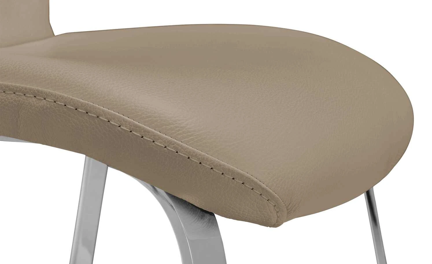 JOOP! Leder Dinner-Stuhl Lounge | Smoke (Hellbraun) 4-Fußstuhl 8 JOOP! Leder Dinner-Stuhl Lounge | Smoke (Hellbraun) 4-Fußstuhl – Bild 6