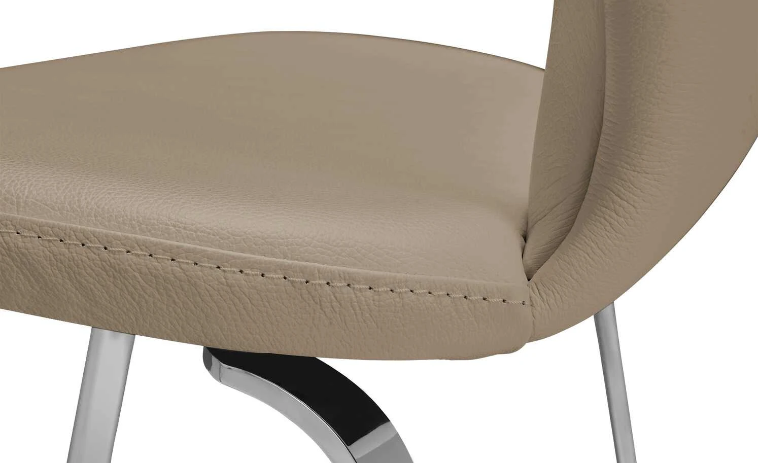 JOOP! Leder Dinner-Stuhl Lounge | Smoke (Hellbraun) 4-Fußstuhl 9 JOOP! Leder Dinner-Stuhl Lounge | Smoke (Hellbraun) 4-Fußstuhl – Bild 7