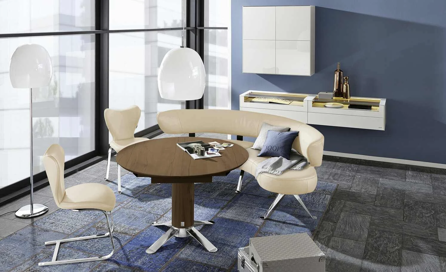 JOOP! Leder-Schwingstuhl Lounge | Kreide (Beige) Schwingstuhl 3 JOOP! Leder-Schwingstuhl Lounge | Kreide (Beige) Schwingstuhl