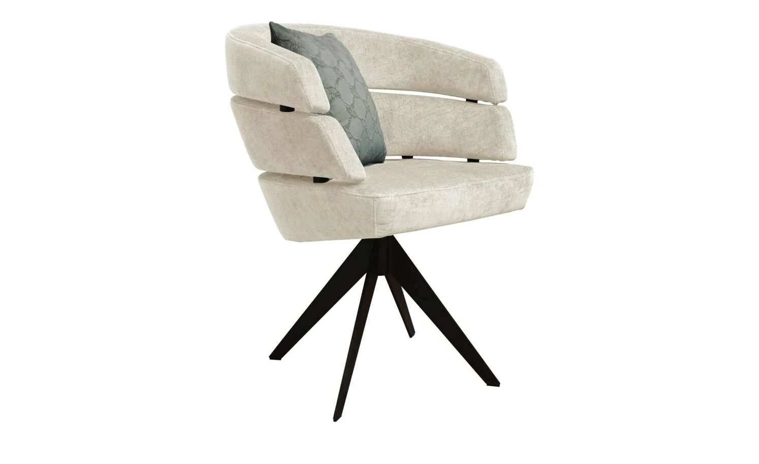 JOOP! Polster-Drehsessel Curves | Carrara (Beige) 4-Fußstuhl 8 JOOP! Polster-Drehsessel Curves | Carrara (Beige) 4-Fußstuhl – Bild 6