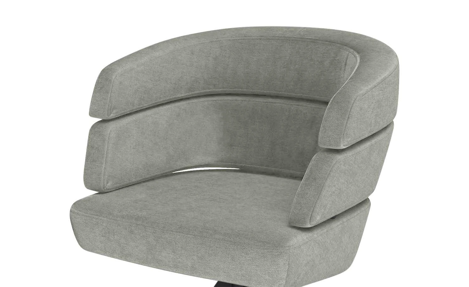 JOOP! Polster-Drehsessel Curves | Stone (Grau) 4-Fußstuhl 6 JOOP! Polster-Drehsessel Curves | Stone (Grau) 4-Fußstuhl – Bild 4