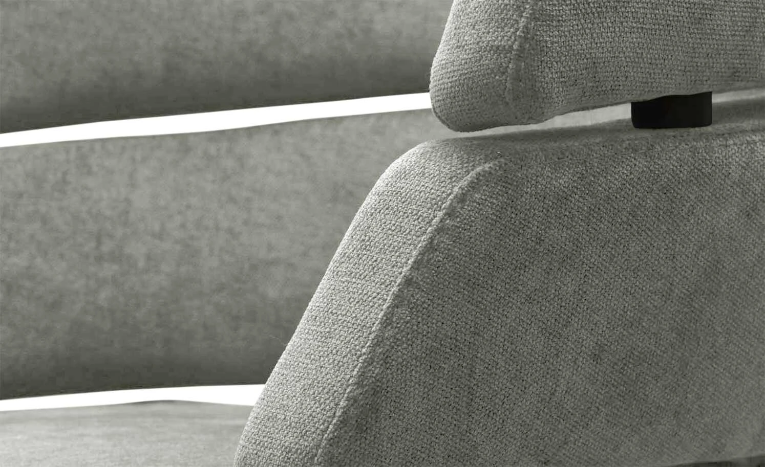 JOOP! Polster-Drehsessel Curves | Stone (Grau) 4-Fußstuhl 8 JOOP! Polster-Drehsessel Curves | Stone (Grau) 4-Fußstuhl – Bild 6