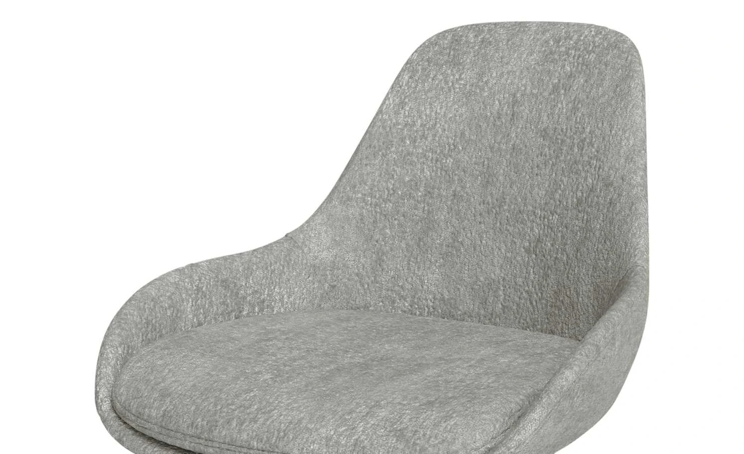 JOOP! Chenille-Schalenstuhl Wires | Hellgrau 4 JOOP! Chenille-Schalenstuhl Wires | Hellgrau – Bild 2