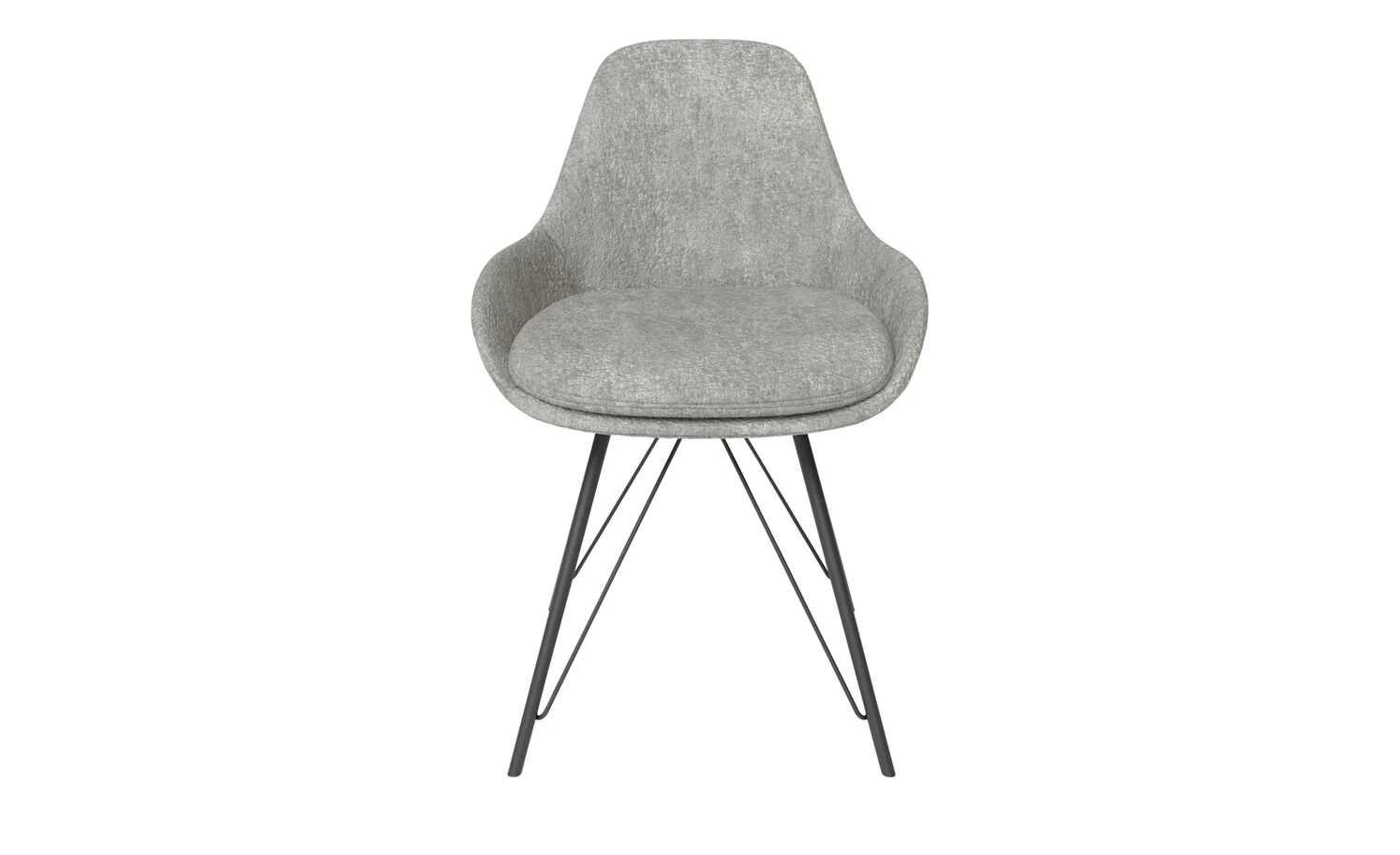 JOOP! Chenille-Schalenstuhl Wires | Hellgrau 5 JOOP! Chenille-Schalenstuhl Wires | Hellgrau – Bild 3