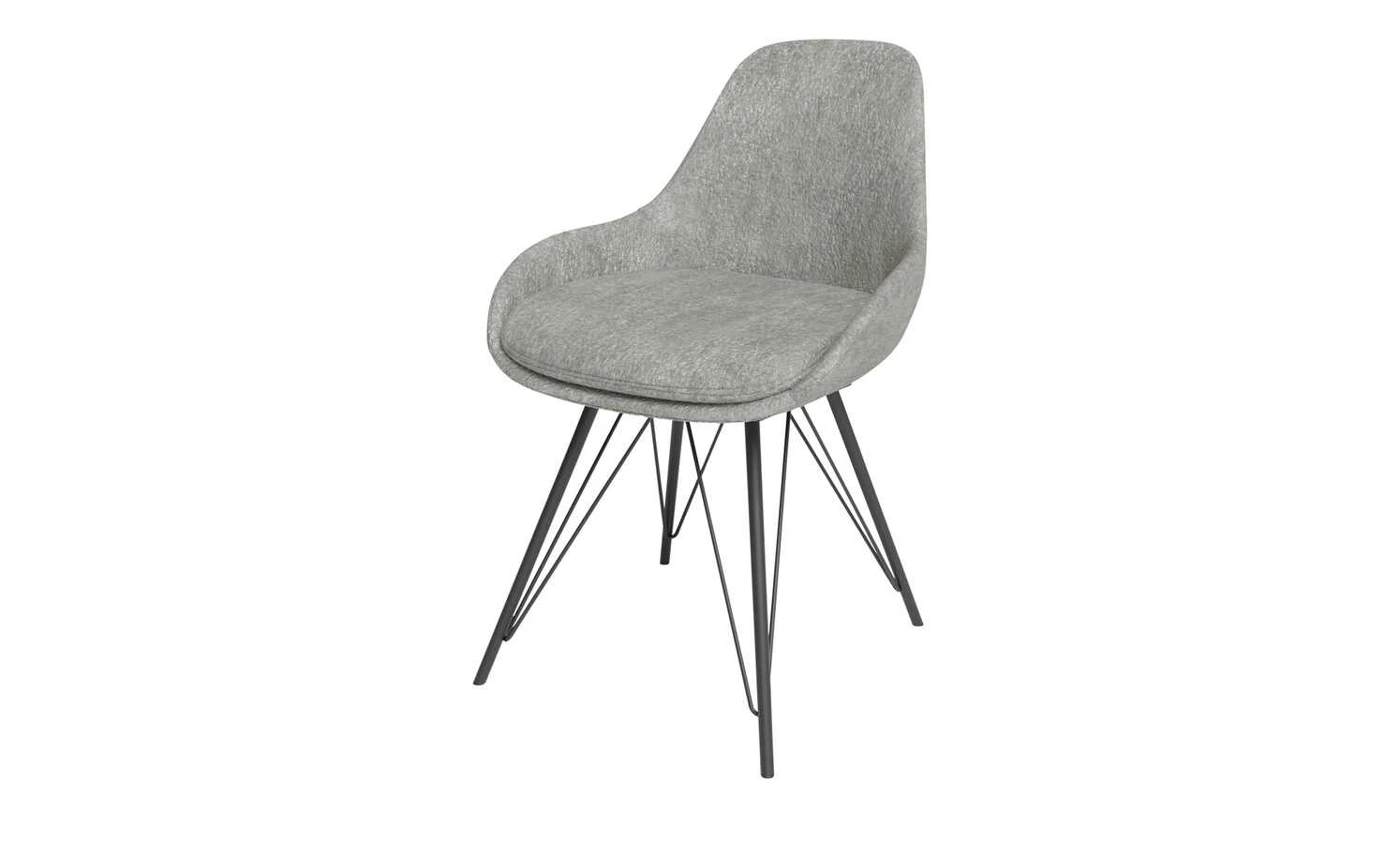 JOOP! Chenille-Schalenstuhl Wires | Hellgrau 3 JOOP! Chenille-Schalenstuhl Wires | Hellgrau