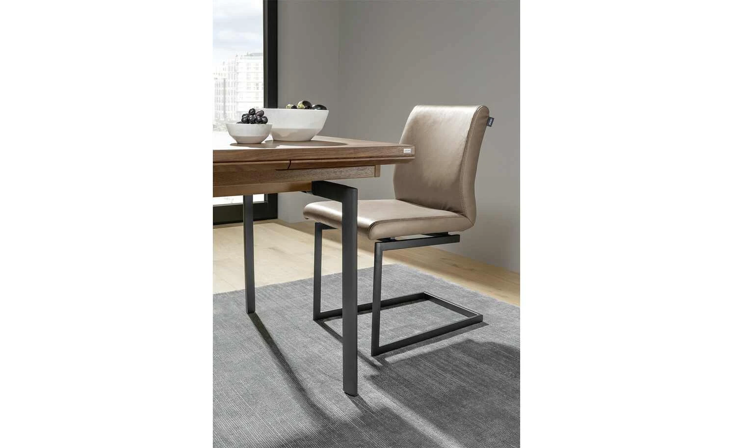 JOOP! Schwingstuhl Leder 24/7 | Zigarre (Braun) 6 JOOP! Schwingstuhl Leder 24/7 | Zigarre (Braun) – Bild 4