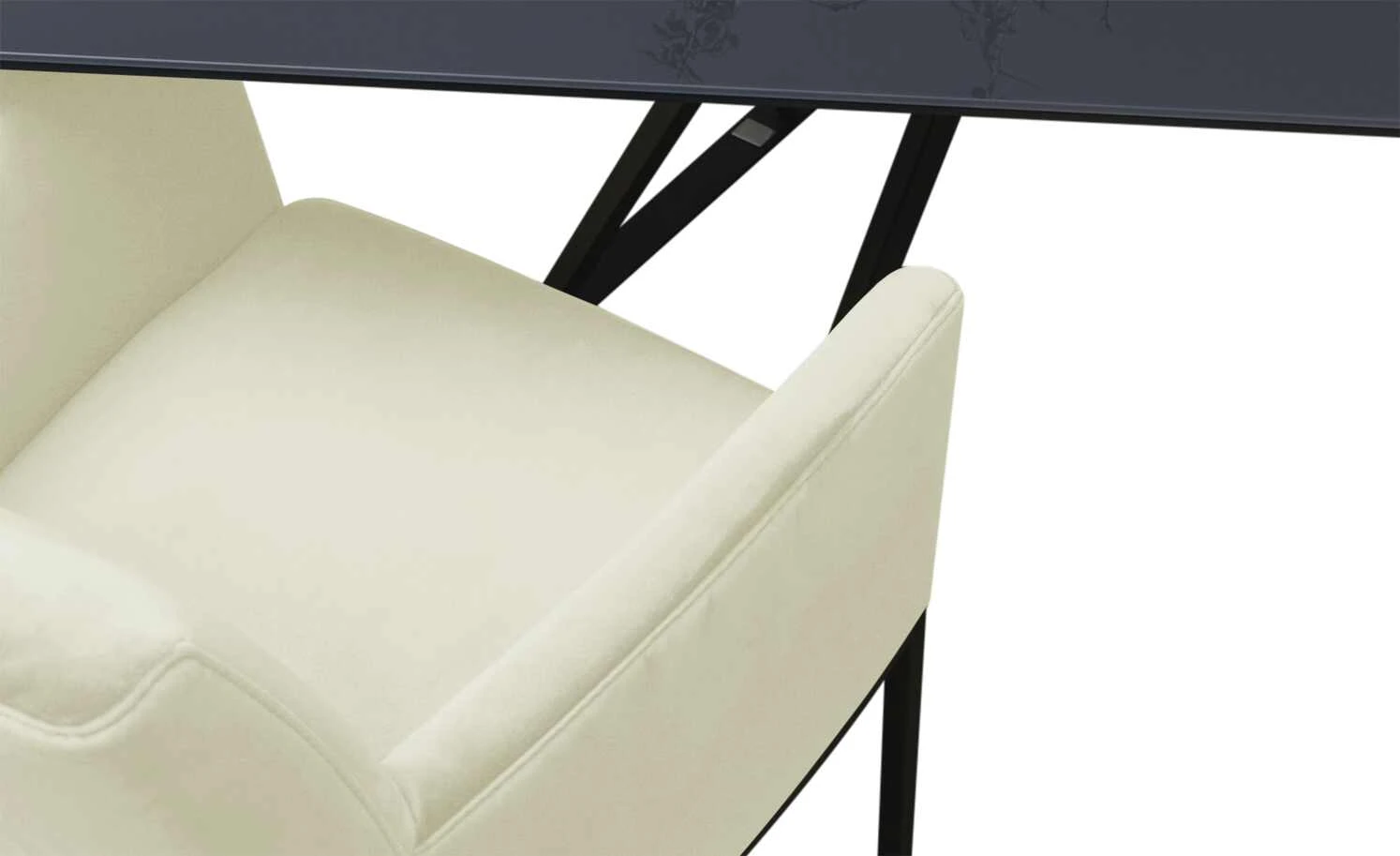 JOOP! Samt-Schwingstuhl Swing | Perle (Creme) Ja 7 JOOP! Samt-Schwingstuhl Swing | Perle (Creme) Ja – Bild 5