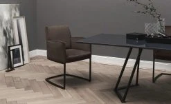 JOOP! Samt-Schwingstuhl Swing | Mocca (Dunkelbraun) Ja