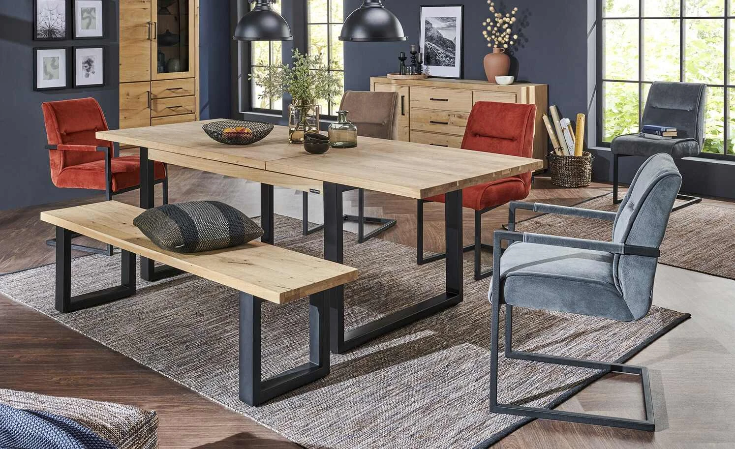 Gray & Jones Polsterschwingstuhl Black Coast One | Brick (Rot) Ja 4 Gray & Jones Polsterschwingstuhl Black Coast One | Brick (Rot) Ja – Bild 2