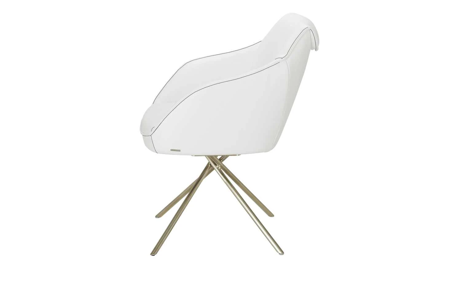 KOINOR Armlehnstuhl Dining System 1 | Latte (Weiß) / Kontrastnaht Grau 5 KOINOR Armlehnstuhl Dining System 1 | Latte (Weiß) / Kontrastnaht Grau – Bild 3