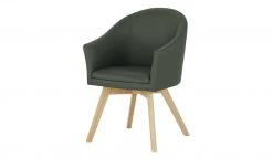 Wohnwert Leder-Schalenstuhl Jalto | Verde (Dunkelgrün) Nein