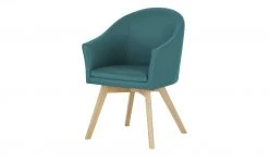 Wohnwert Leder-Schalenstuhl Jalto | Turquoise (Blau) Nein