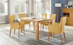 Wohnwert Armlehn-Polsterstuhl Aron | Gelb