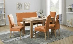 Woodford Polsterstuhl Gerda | Orange Eiche Bianco