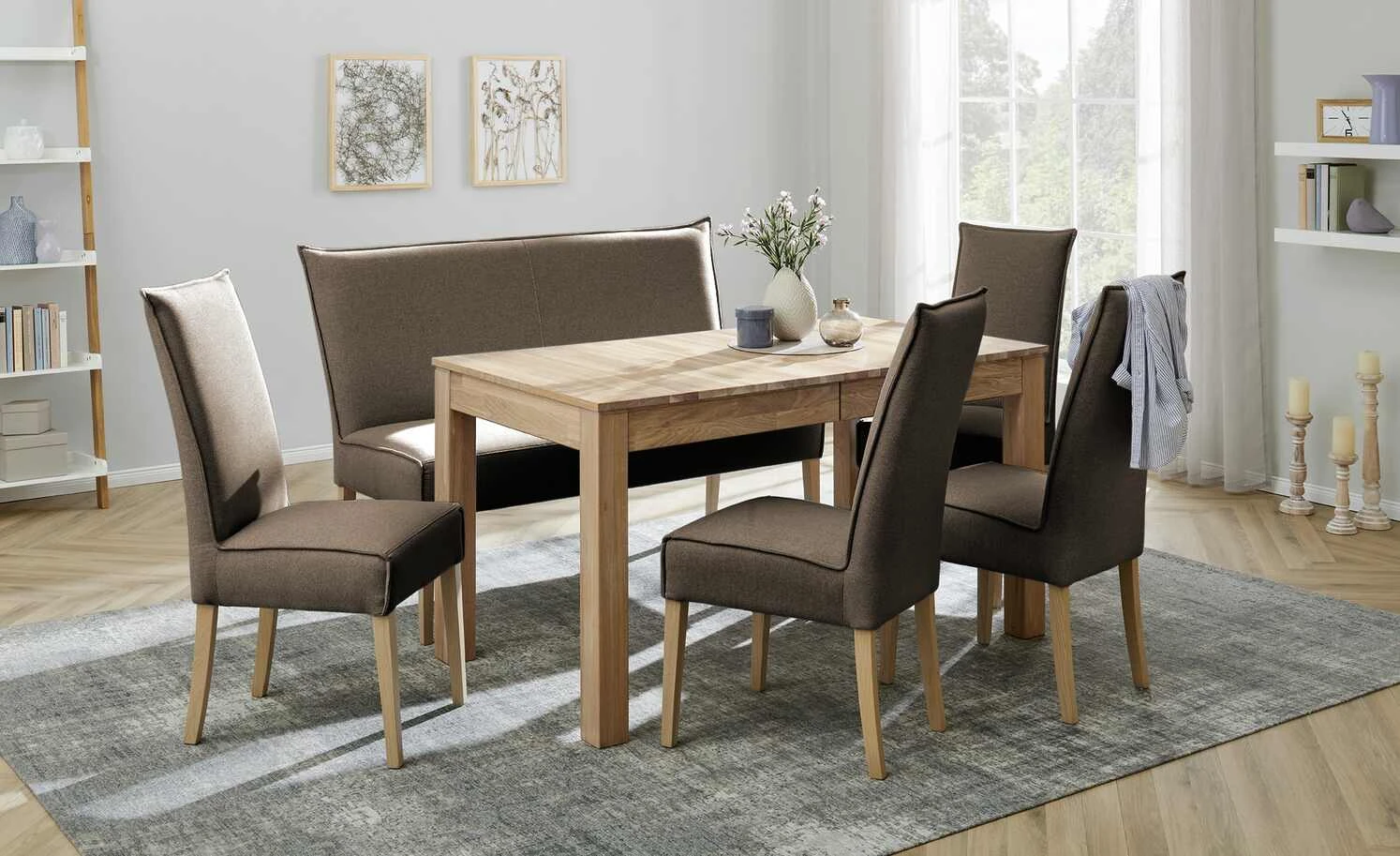 Woodford Polsterstuhl Gerda | Braun Eiche Bianco 3 Woodford Polsterstuhl Gerda | Braun Eiche Bianco