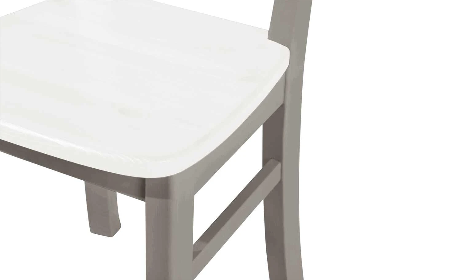 maison bleue Holzstuhl massiv Florian | Grau / Weiß Nein 9 maison bleue Holzstuhl massiv Florian | Grau / Weiß Nein – Bild 7