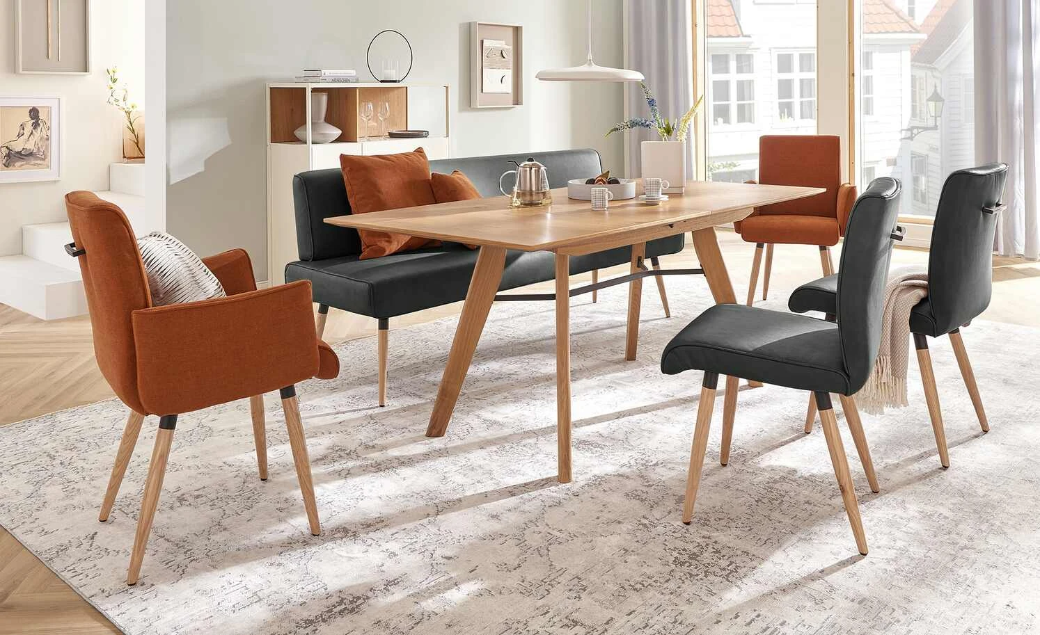 Polsterstuhl mit Griff 4402 | Black (Schwarz) 3 Polsterstuhl mit Griff 4402 | Black (Schwarz)