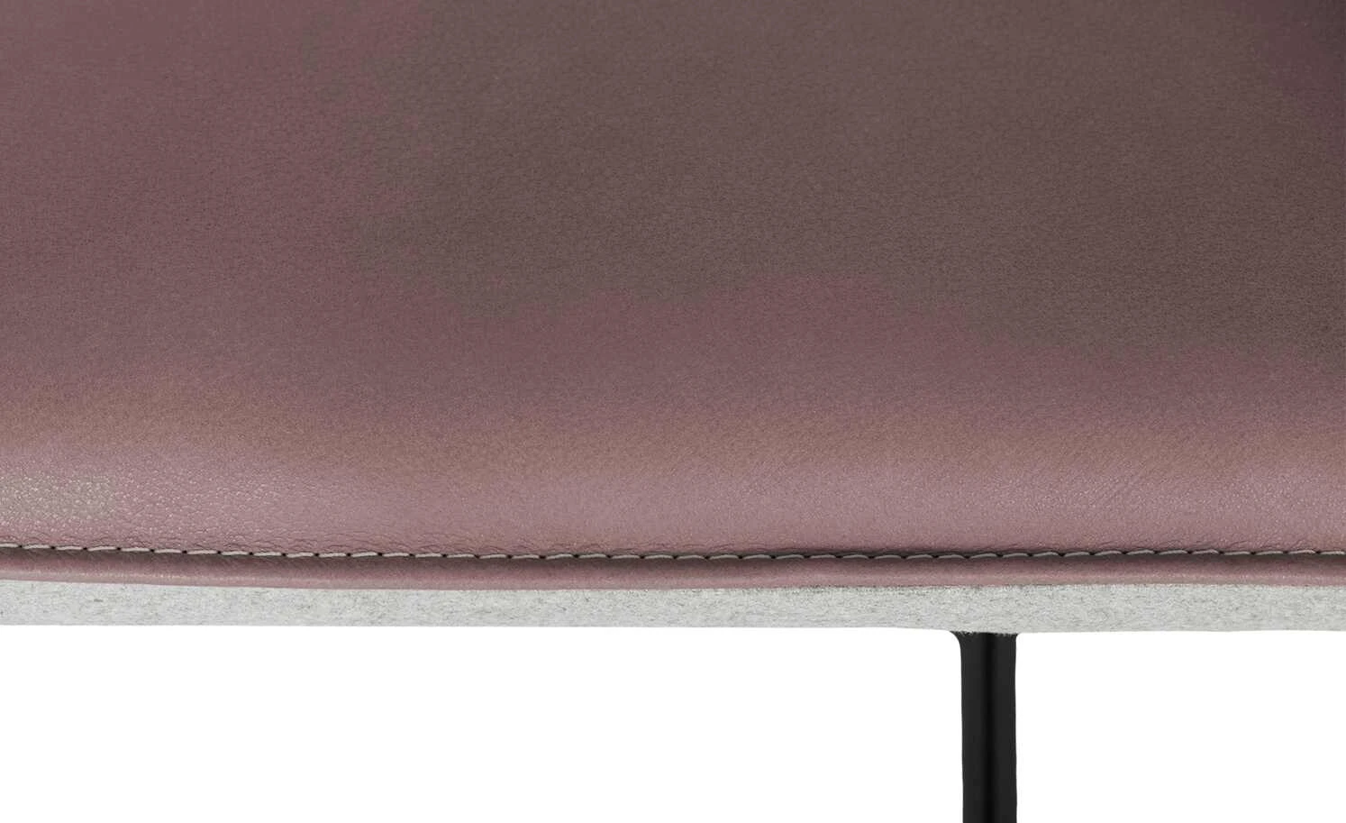 KOINOR Kufenstuhl Leder Schwof | Plum (Rosa) / Hellgrau 5 KOINOR Kufenstuhl Leder Schwof | Plum (Rosa) / Hellgrau – Bild 3