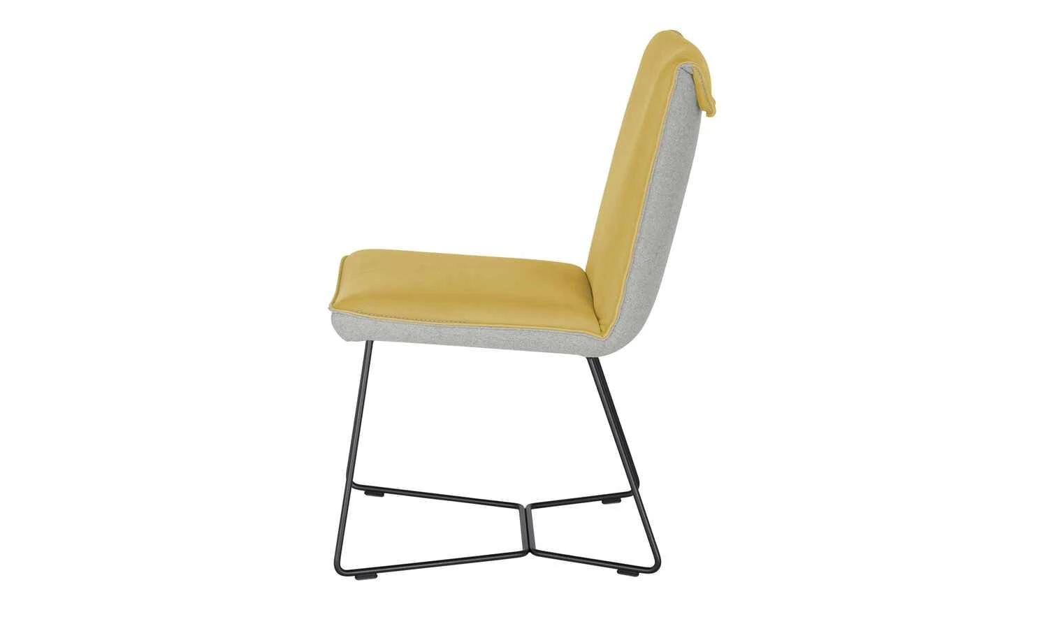 KOINOR Kufenstuhl Leder Schwof | Safran (Gelb) / Hellgrau 10 KOINOR Kufenstuhl Leder Schwof | Safran (Gelb) / Hellgrau – Bild 8