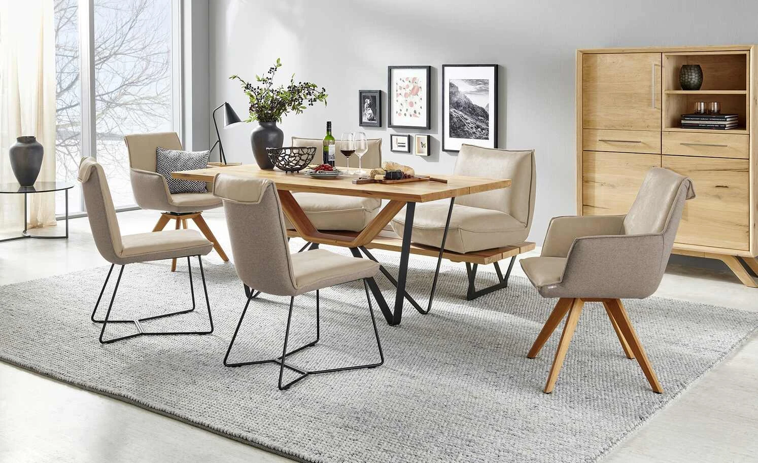 KOINOR Kufenstuhl Leder Schwof | Jade (Beige) / Dunkelbraun 3 KOINOR Kufenstuhl Leder Schwof | Jade (Beige) / Dunkelbraun