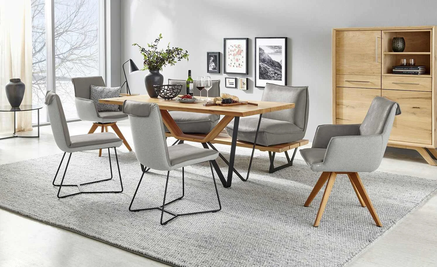 KOINOR Armlehnstuhl Leder Schwof | Asphalt (Hellgrau) / Hellgrau Nein 3 KOINOR Armlehnstuhl Leder Schwof | Asphalt (Hellgrau) / Hellgrau Nein