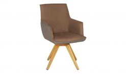 KOINOR Armlehnstuhl Leder Schwof | Chai (Hellbraun) / Dunkelbraun Ja -Stuhle Geschaft 15302533 11 202109101235