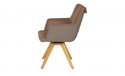 KOINOR Armlehnstuhl Leder Schwof | Chai (Hellbraun) / Dunkelbraun Ja -Stuhle Geschaft 15302533 9 202109101235