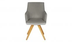 KOINOR Armlehnstuhl Leder Schwof | Asphalt (Hellgrau) / Hellgrau Ja -Stuhle Geschaft 15302534 12 202109101235