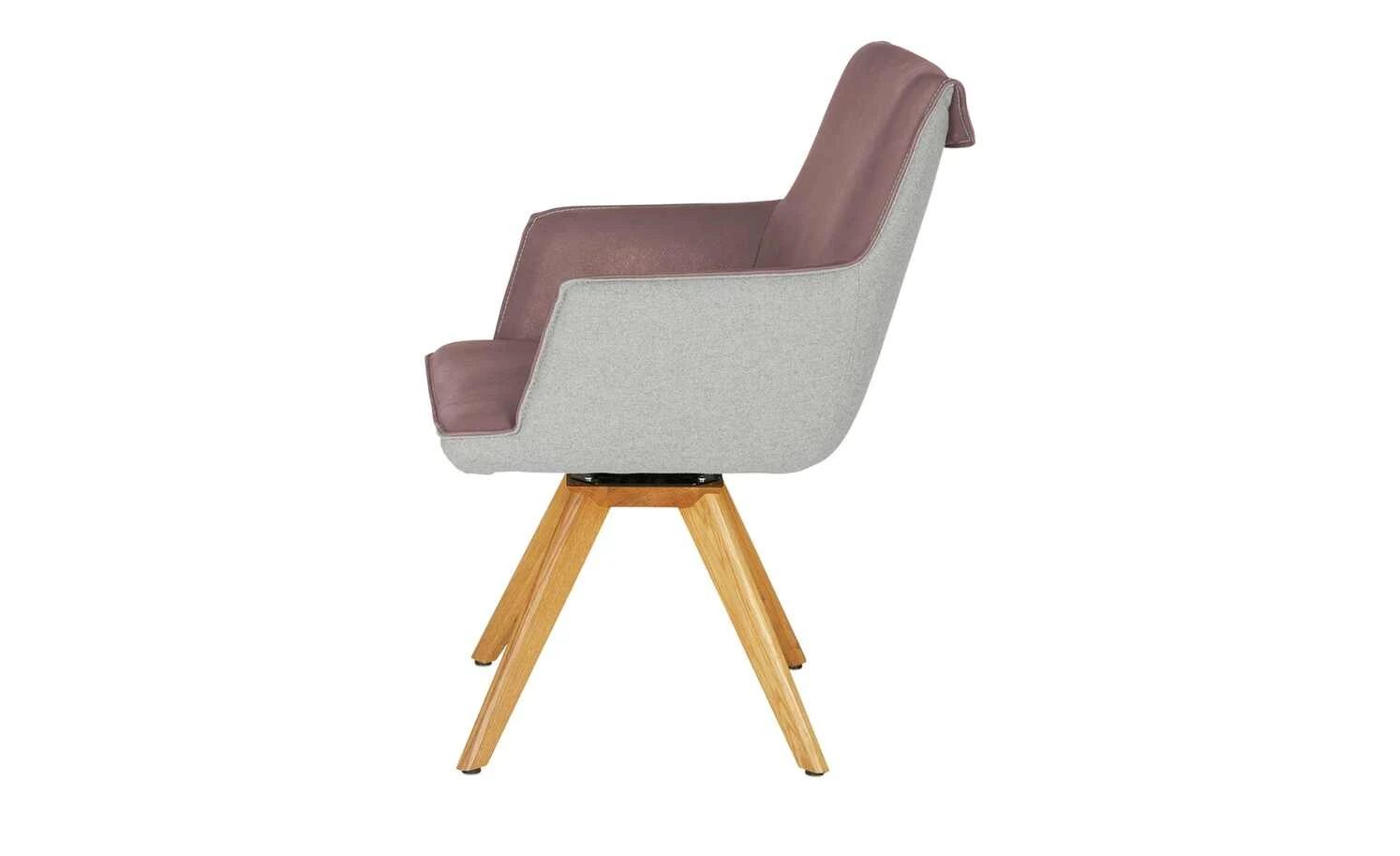 KOINOR Armlehnstuhl Leder Schwof | Plum (Rosa) / Hellgrau Ja 6 KOINOR Armlehnstuhl Leder Schwof | Plum (Rosa) / Hellgrau Ja – Bild 4