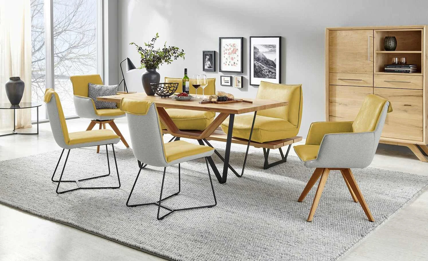 KOINOR Armlehnstuhl Leder Schwof | Safran (Gelb) / Hellgrau Ja 3 KOINOR Armlehnstuhl Leder Schwof | Safran (Gelb) / Hellgrau Ja