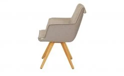 KOINOR Armlehnstuhl Leder Schwof | Jade (Beige) / Dunkelbraun Ja -Stuhle Geschaft 15302542 11 202109101235