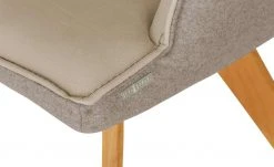 KOINOR Armlehnstuhl Leder Schwof | Jade (Beige) / Dunkelbraun Ja -Stuhle Geschaft 15302542 6 202109101235