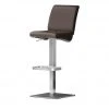 Barstuhl Vittoria | Braun eckig mit glattem Sitz