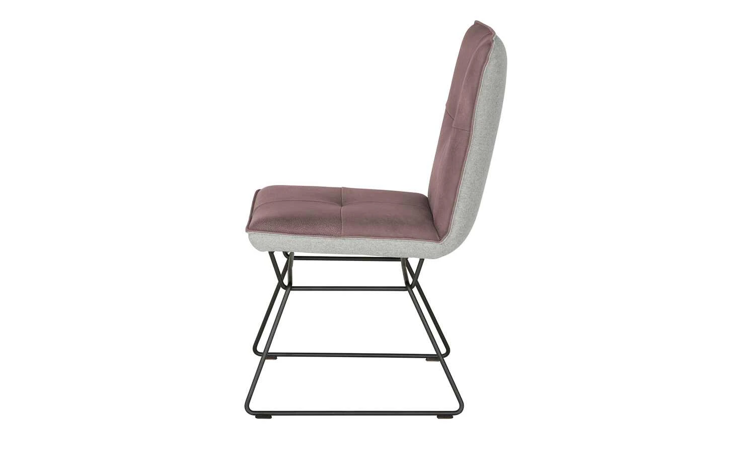 KOINOR Kufenstuhl mit Leder Bexx | Plum (Rosa) / Hellgrau Nein 4 KOINOR Kufenstuhl mit Leder Bexx | Plum (Rosa) / Hellgrau Nein – Bild 2