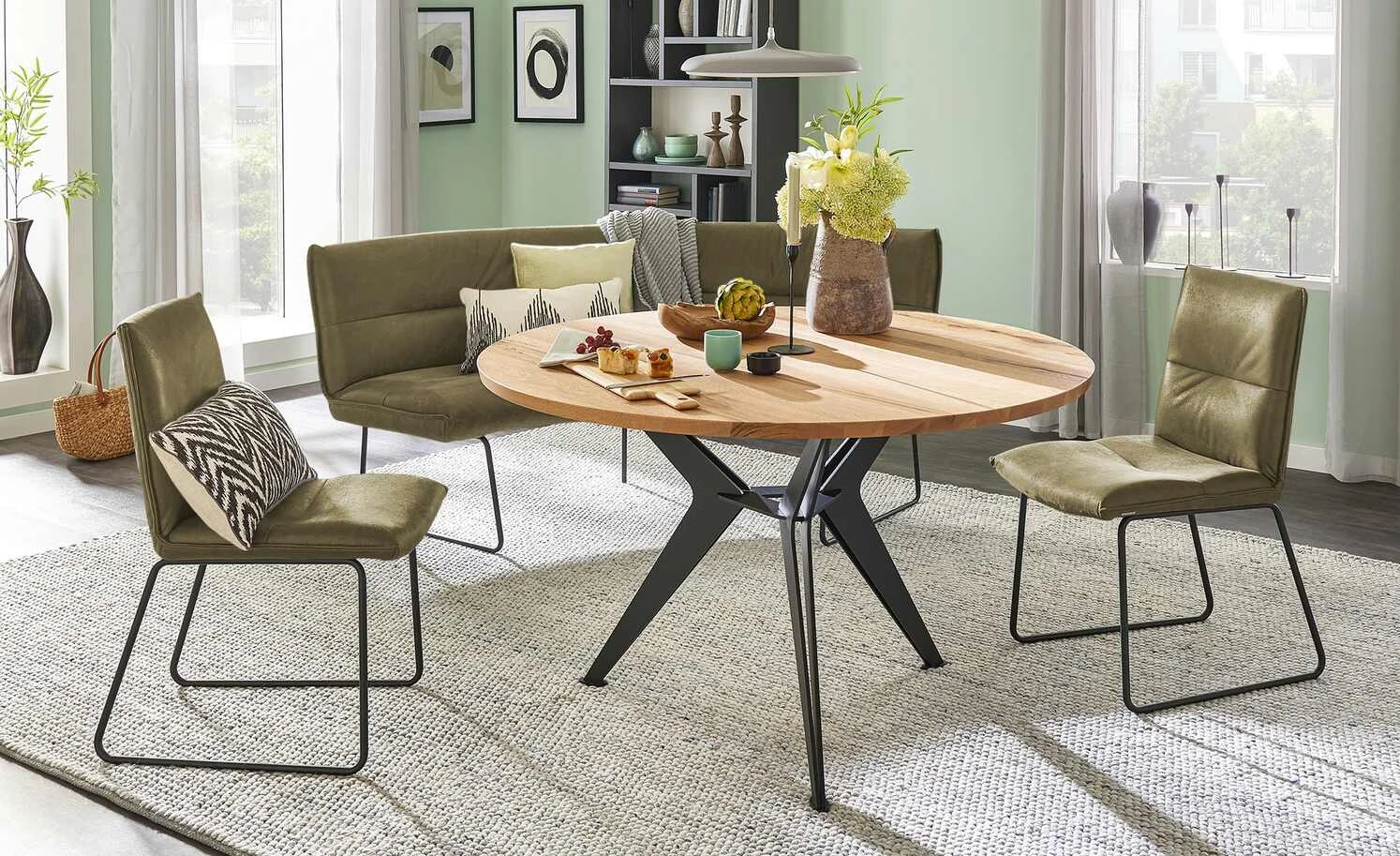 KOINOR Kufenstuhl Essay | Olivgrün 3 KOINOR Kufenstuhl Essay | Olivgrün