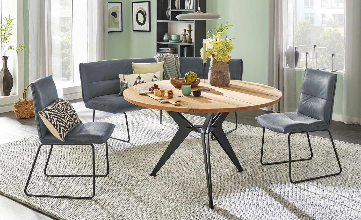 KOINOR Kufenstuhl Essay | Blau-Grau 3 KOINOR Kufenstuhl Essay | Blau-Grau