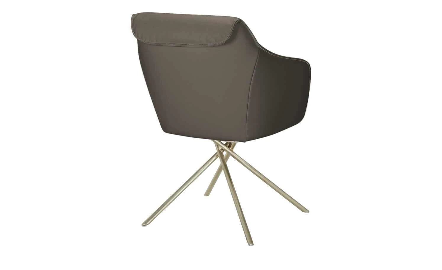 KOINOR Armlehnstuhl Dining System 1 | Carbone (Grau-Braun) / Kontrastnaht Beige 5 KOINOR Armlehnstuhl Dining System 1 | Carbone (Grau-Braun) / Kontrastnaht Beige – Bild 3