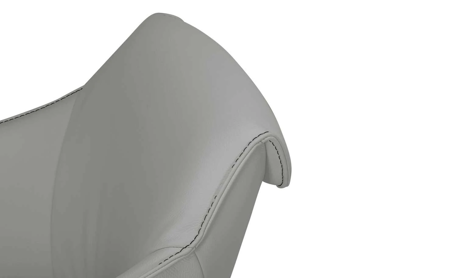 KOINOR Armlehnstuhl Dining System 1 | Silver (Hellgrau) / Kontrastnaht Schwarz 9 KOINOR Armlehnstuhl Dining System 1 | Silver (Hellgrau) / Kontrastnaht Schwarz – Bild 7