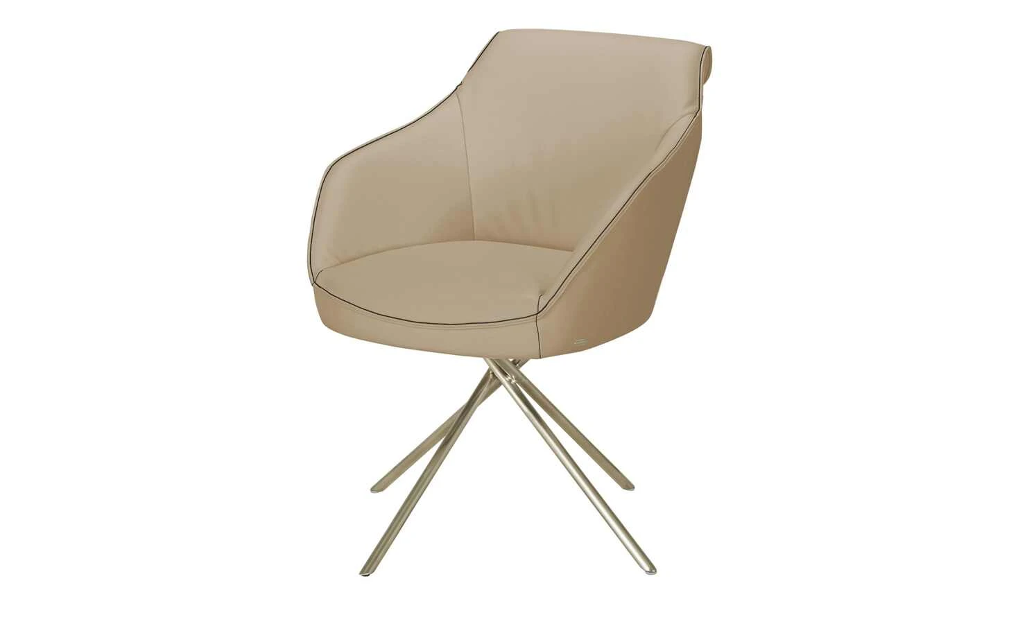 KOINOR Armlehnstuhl Dining System 1 | Sabbia (Beige) / Kontrastnaht Dunkelbraun 5 KOINOR Armlehnstuhl Dining System 1 | Sabbia (Beige) / Kontrastnaht Dunkelbraun – Bild 3