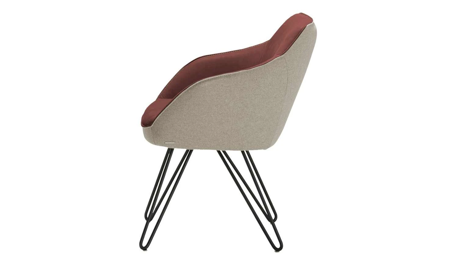 KOINOR Armlehnstuhl Dining System 4 | Chilli (Rot) / Beige / Kontrastnaht Beige 12 KOINOR Armlehnstuhl Dining System 4 | Chilli (Rot) / Beige / Kontrastnaht Beige – Bild 10