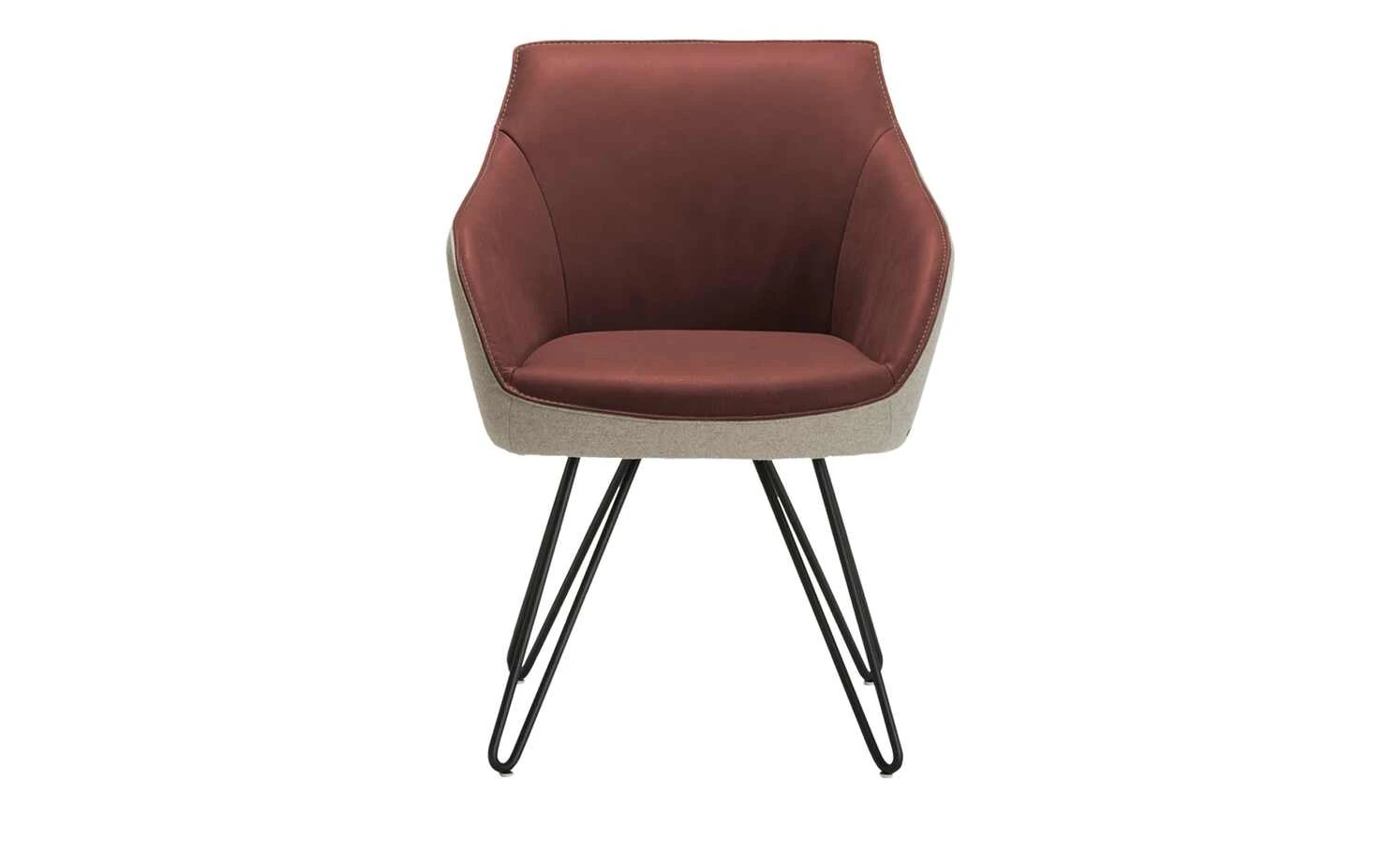 KOINOR Armlehnstuhl Dining System 4 | Chilli (Rot) / Beige / Kontrastnaht Beige 10 KOINOR Armlehnstuhl Dining System 4 | Chilli (Rot) / Beige / Kontrastnaht Beige – Bild 8