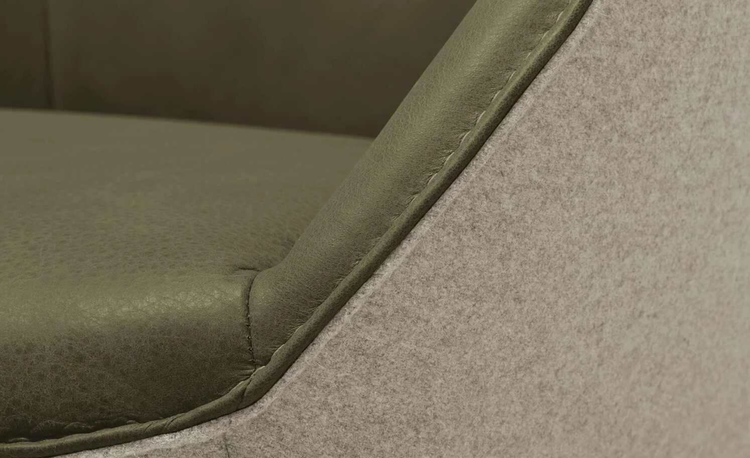 KOINOR Armlehnstuhl Dining System 4 | Verde (Dunkelgrün) / Beige / Kontrastnaht Beige 7 KOINOR Armlehnstuhl Dining System 4 | Verde (Dunkelgrün) / Beige / Kontrastnaht Beige – Bild 5