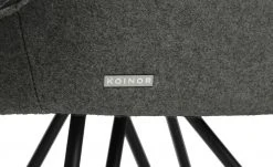 KOINOR Armlehnstuhl Dining System 4 | Omega (Dunkelgrau) / Dunkelgrau / Kontrastnaht Hellgrau -Stuhle Geschaft 15303140 7 202111251235